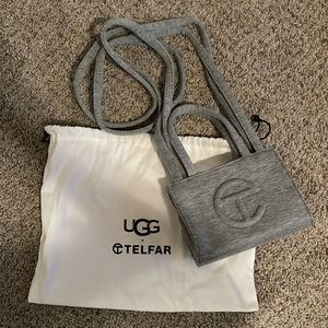 Ugg x Telfar small gray bag